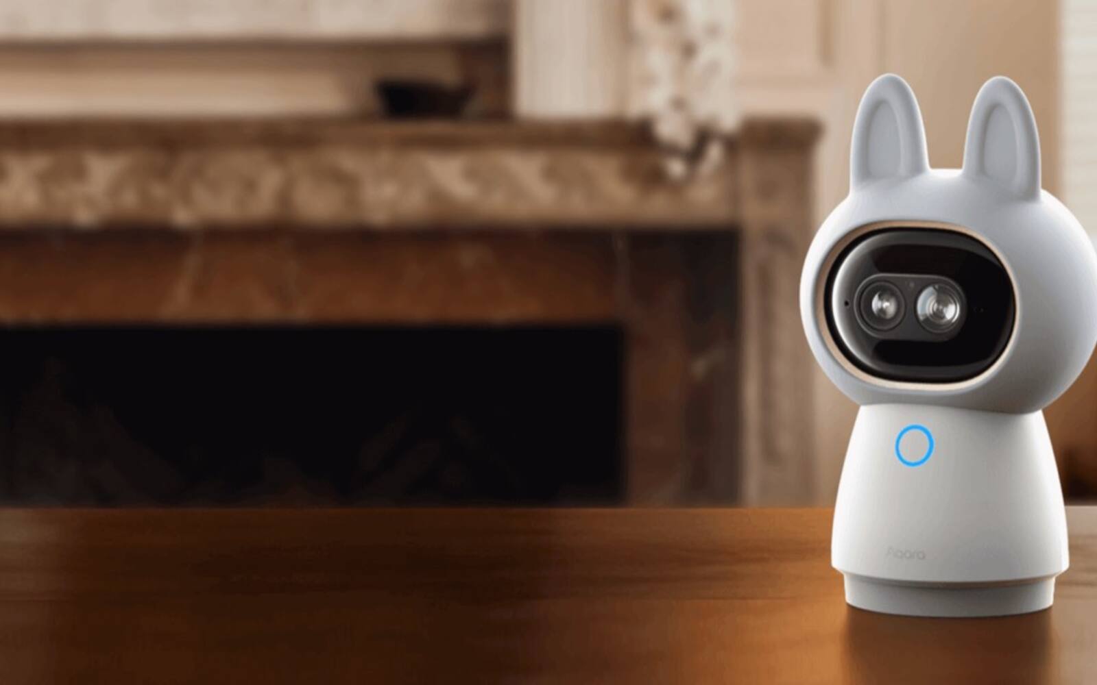 Aqara G350 camera positioned in a room where local network and camera storage are being planned