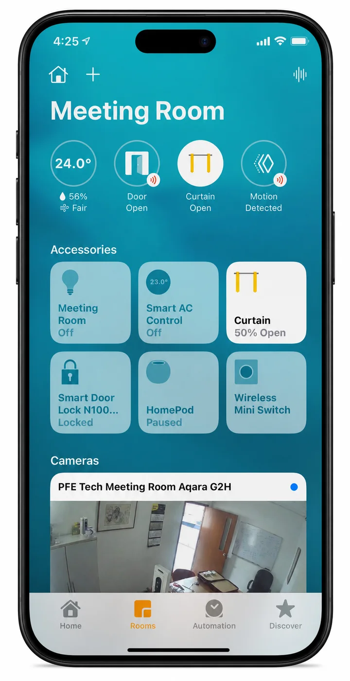 Apple Home controls on iPhone, iPad and Mac