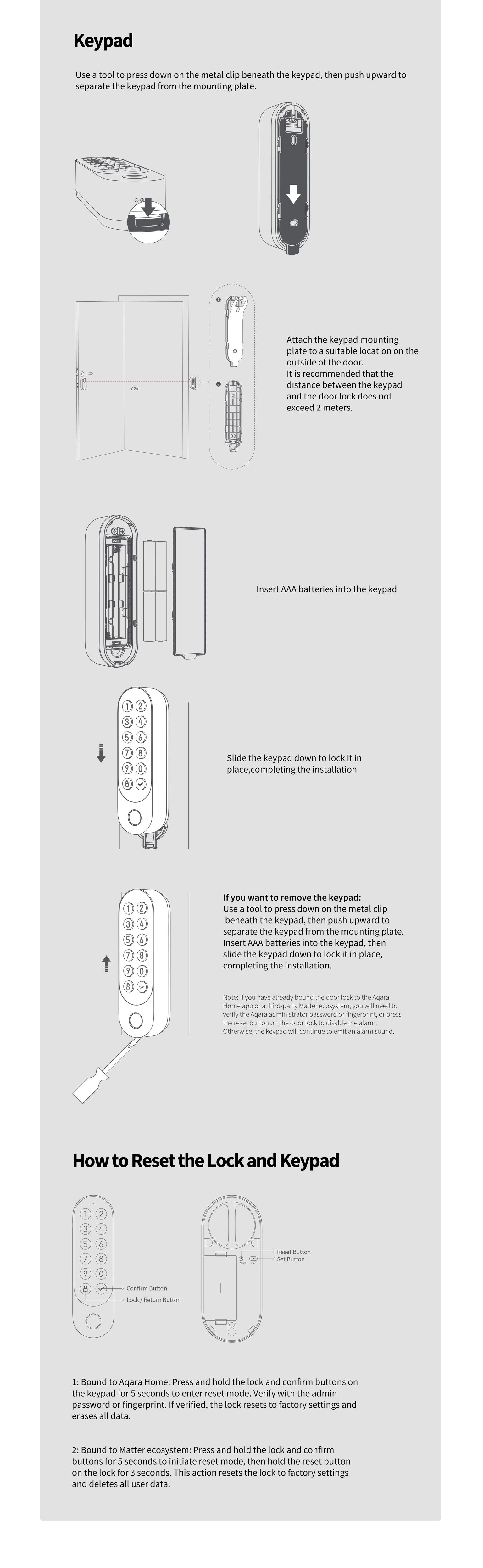 Aqara Smart Lock U200 installation guidance