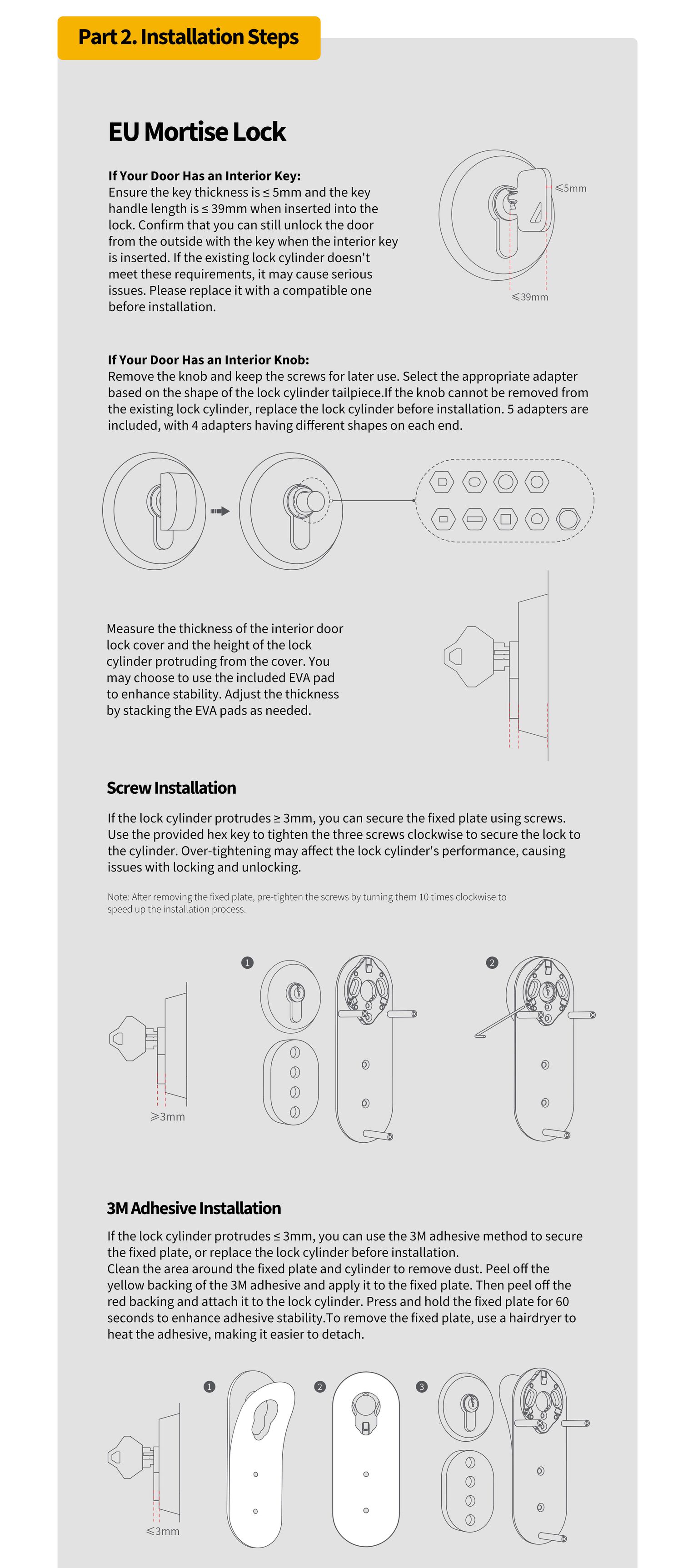 Aqara Smart Lock U200 installation guidance