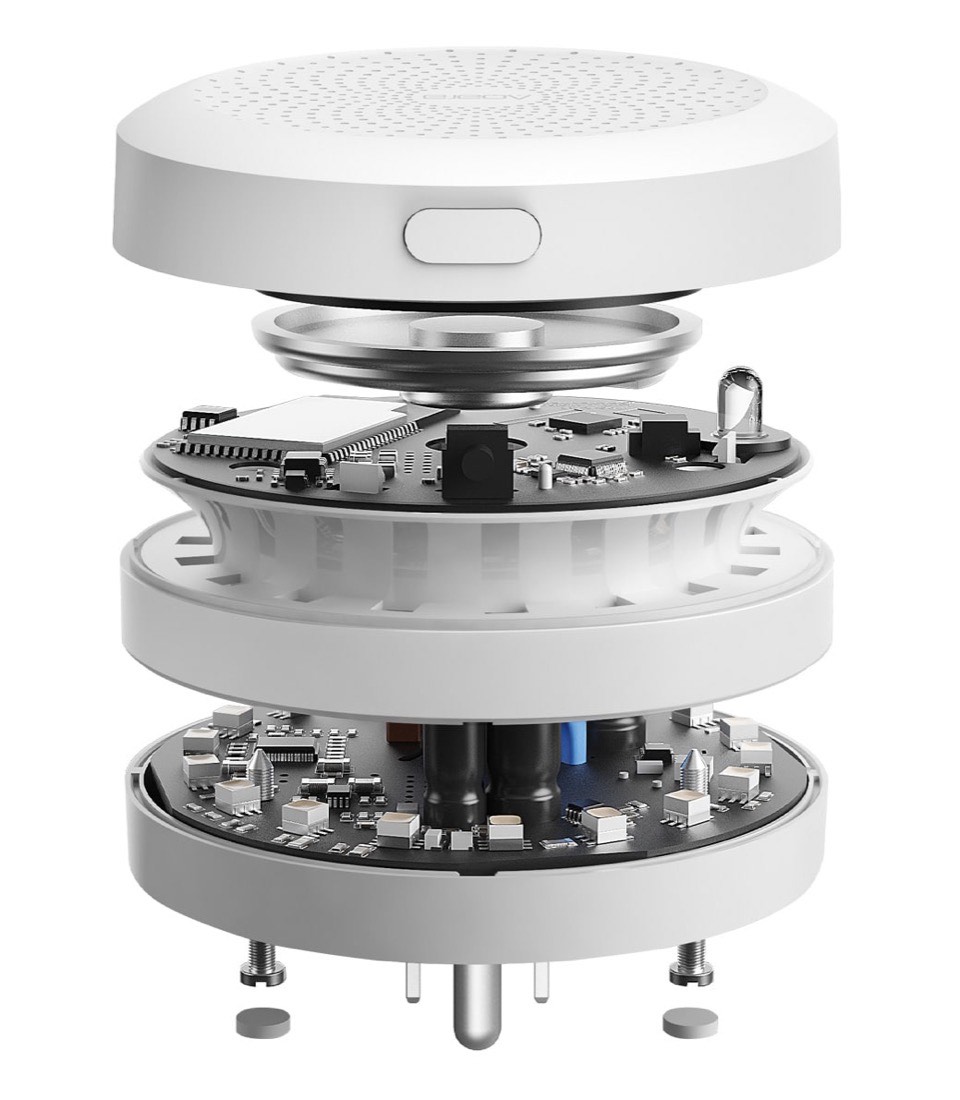 Exploded view of the Aqara Hub M1S Gen 2 internal components