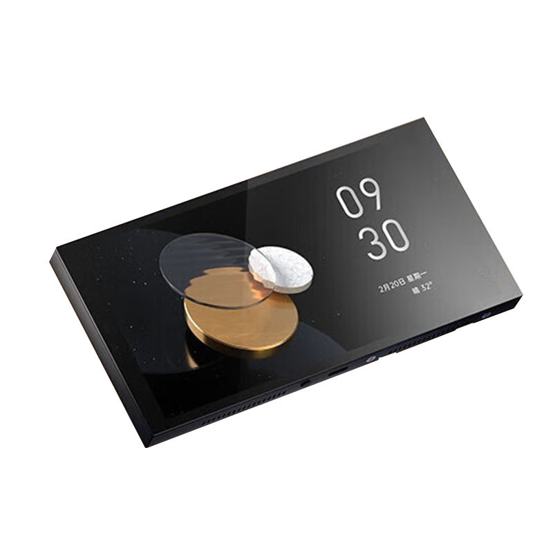 MagicPad S1 Plus shown at an angle on a black background, screen glowing