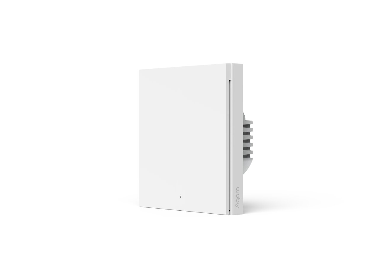 Single-rocker Smart 20A Switch H1 with its metal mounting frame visible