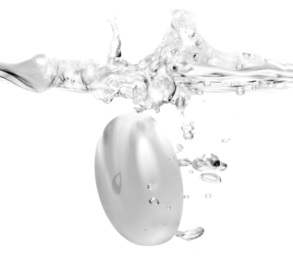 Water Leak Sensor T1 submerging into water, showing its IP67 seal