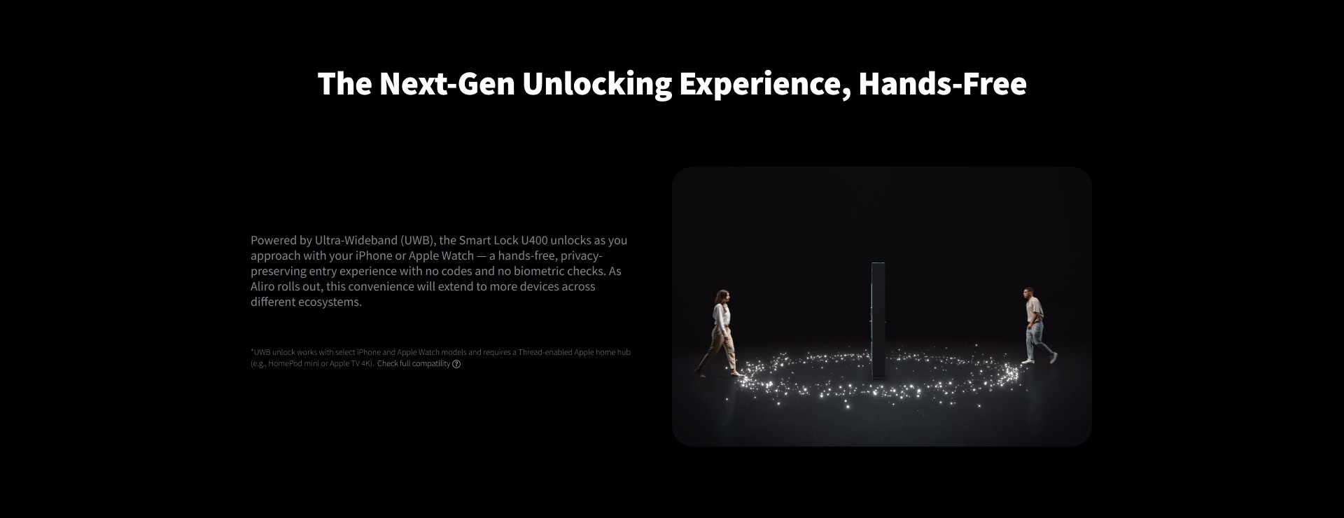 3. u400 hands free unlock