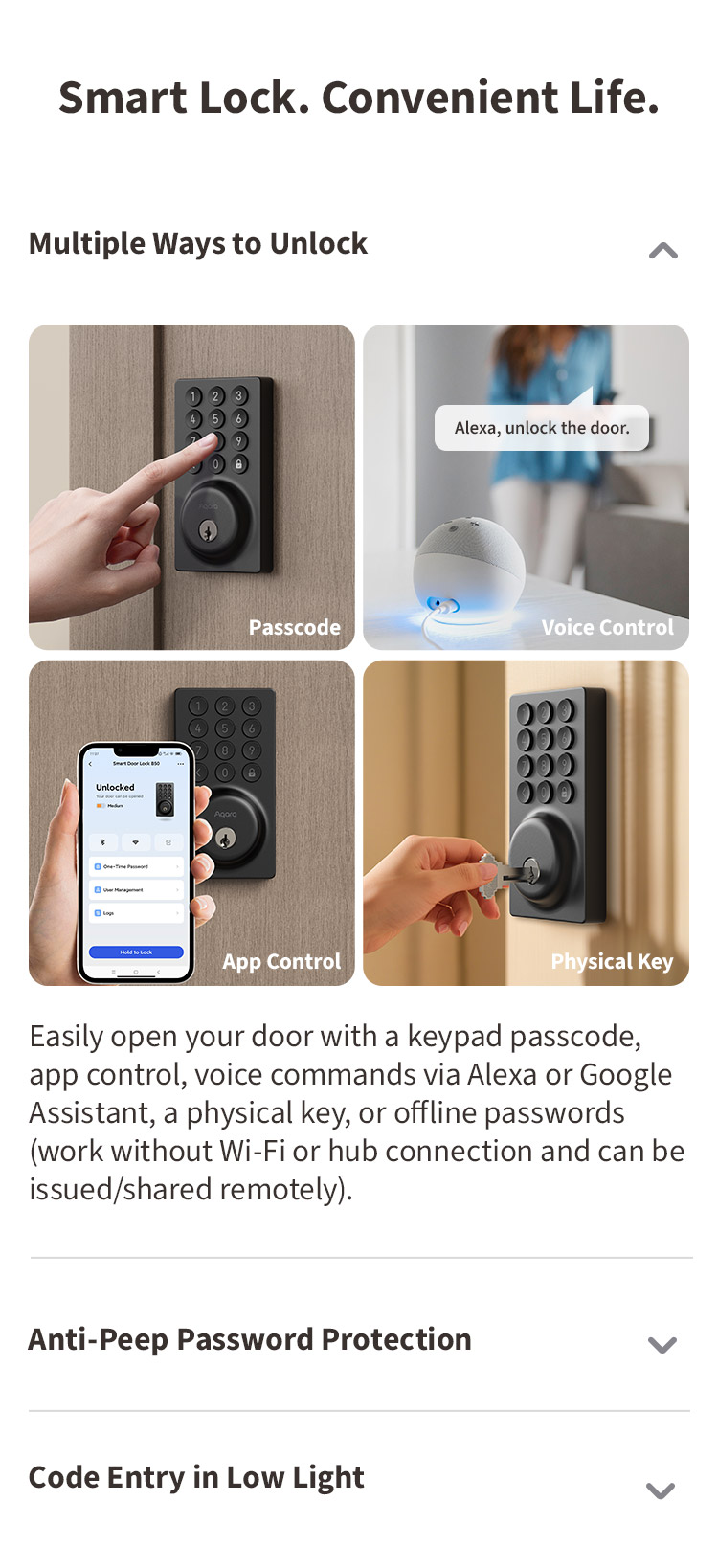 2. B50 convenient unlock