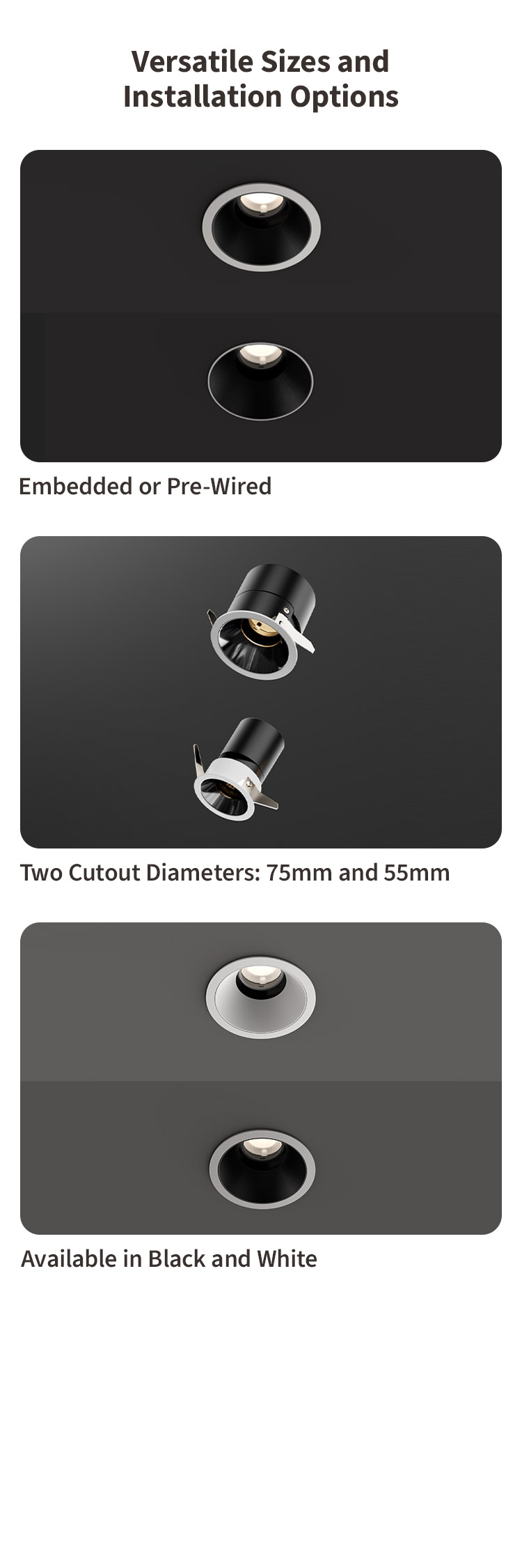 9. T2 Pro versatile sizes and installation options