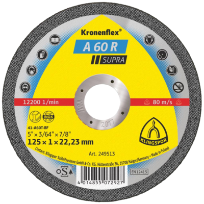 Klingspor A60R Supra Cutting-off Wheel