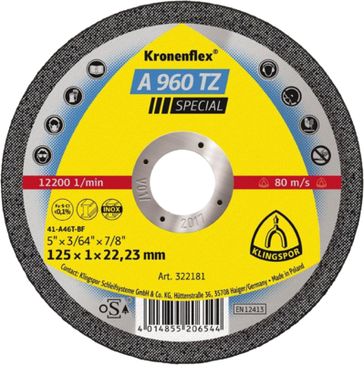 Klingspor A960TZ Special Cutting-off Wheel